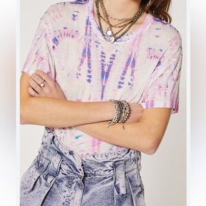 IRO shirt ARZANA t-shirt Castle Cotton Tee tie dye Size Large NEW RARE